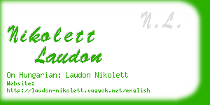 nikolett laudon business card